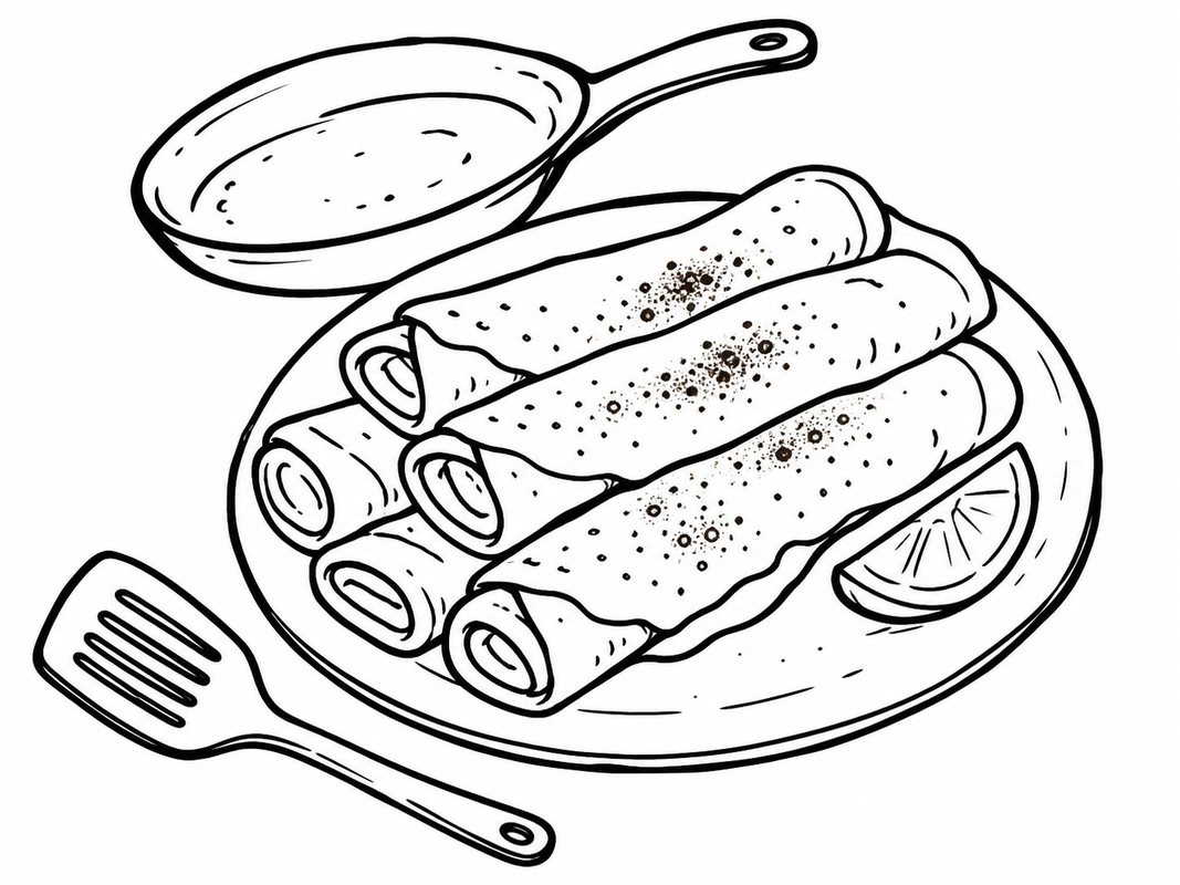 Loose recipe sketch of pannekoek